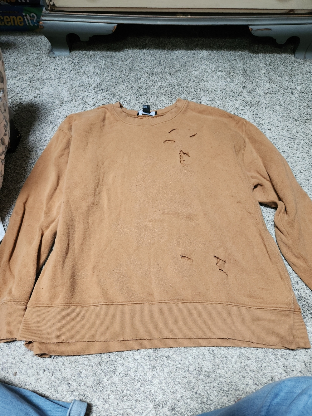 Forever 21 Caramel Brown Crewneck Sweatshirt